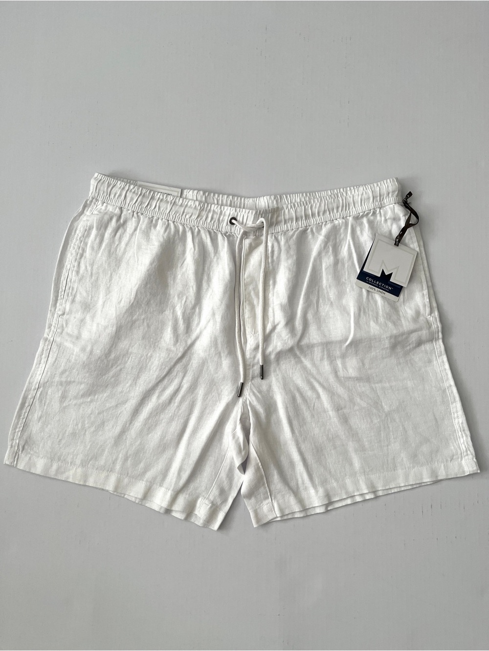 NWT Collection Men’s 100% Linen Shorts – Size XL